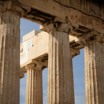 Афины, Акрополь Колонны Парфенона